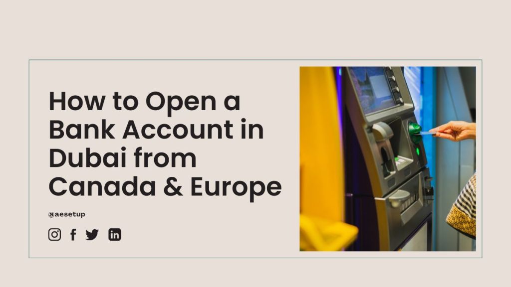 Open a Bank Account in Dubai from Canada