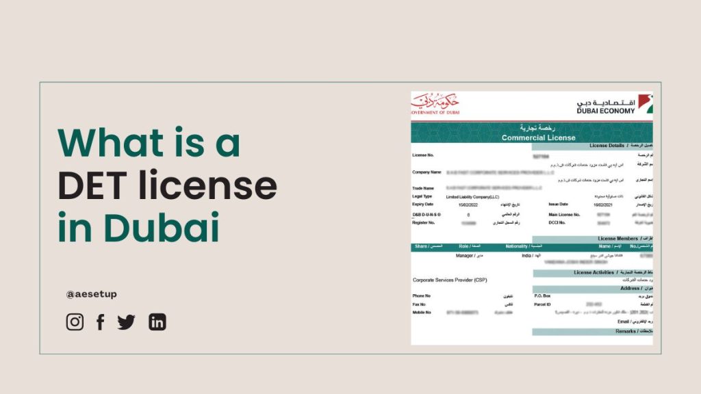 DET license in Dubai