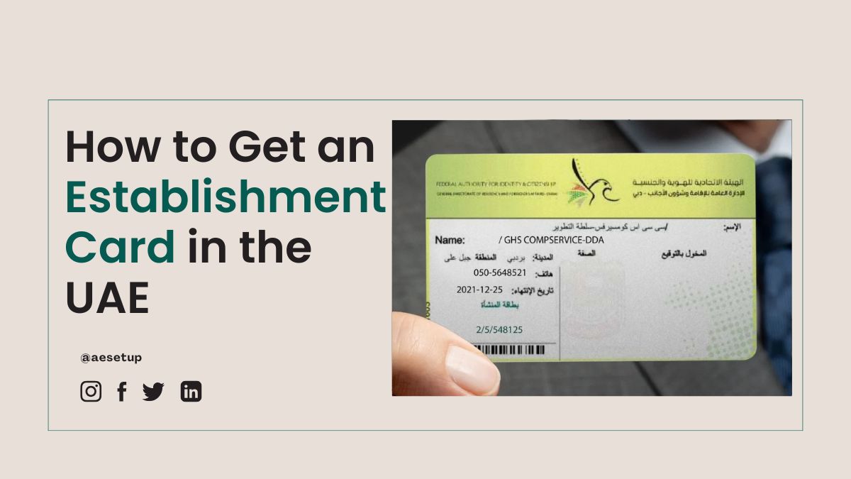 Establishment Card